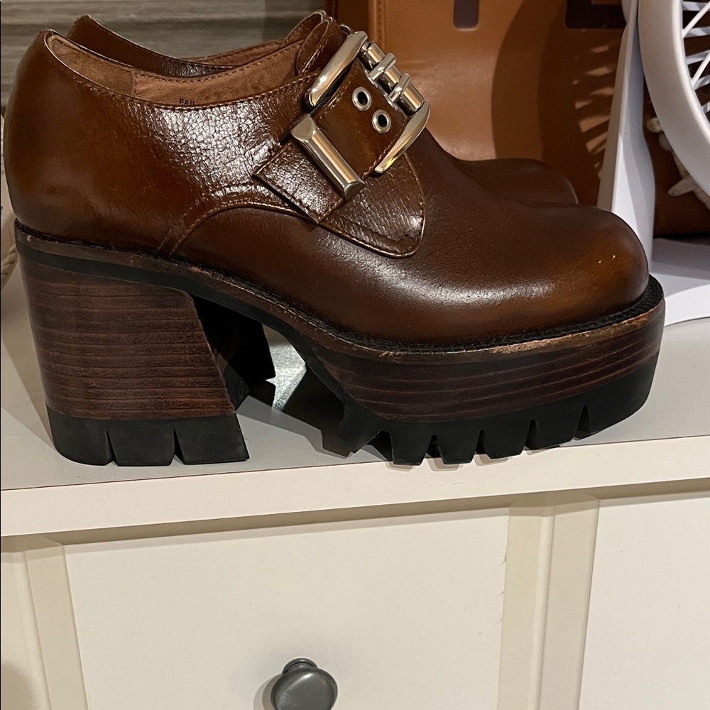 Jeffrey Campbell Brown Platform Women's Shoes